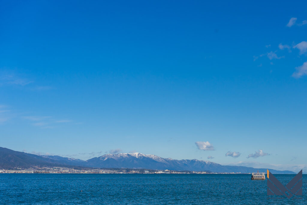 2021年1月6日　琵琶湖湖畔の風景