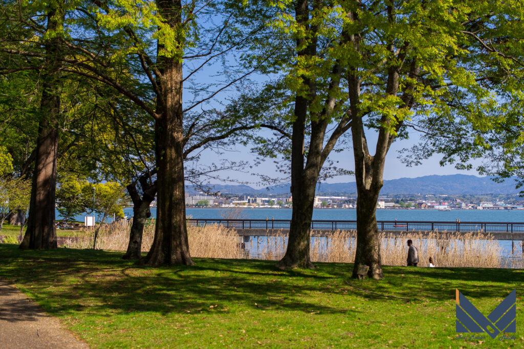 2023年4月9日　琵琶湖畔の風景