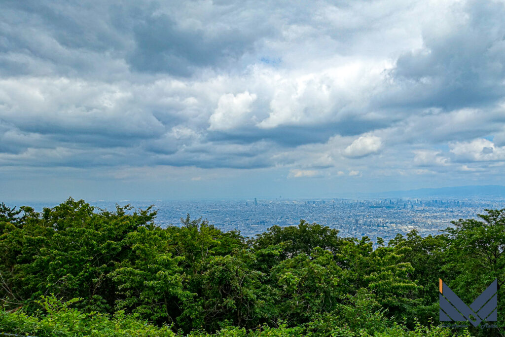 生駒山上遊園地からの風景